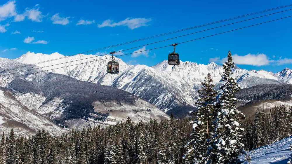The Eagle Bahn Gondola in Vail, Colorado, USA